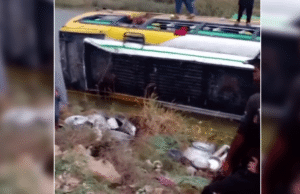 Six Killed, Several Injured as Picnic Bus Overturns Near Makli, Thatta