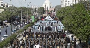 Karachi Observes 9th Muharram with Central Procession, Tight Security, and Traffic Diversions